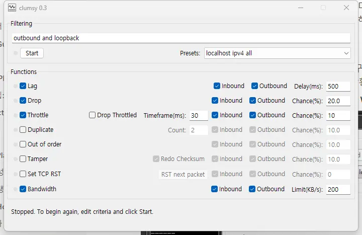 나의 클럼시 세팅