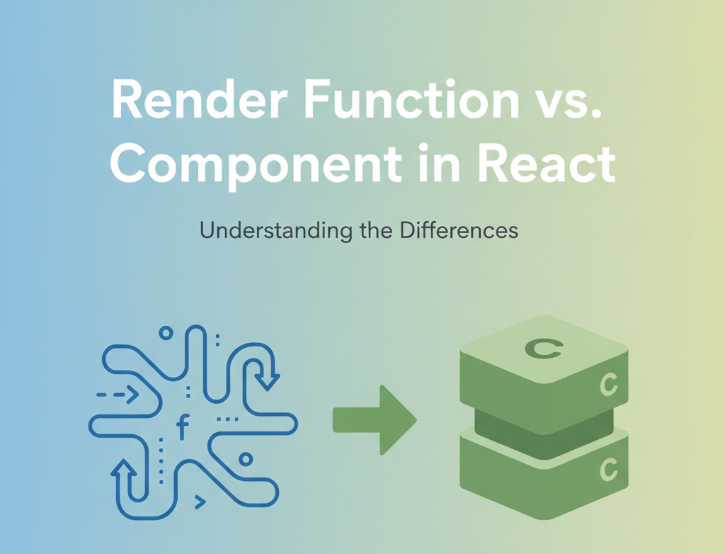 리액트에서 Render 함수와 Component 방식의 차이점을 알아보자